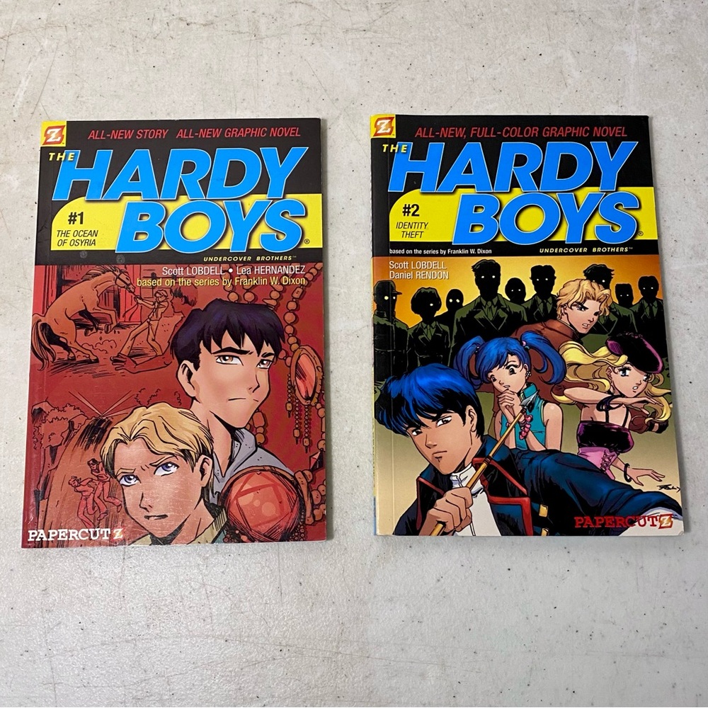 The Hardy Boys Graphic Novels Volumes 1 & 2 The Ocean Of Osyria & Identify Theft